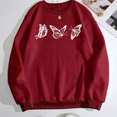Maroon round neck sweatshirt